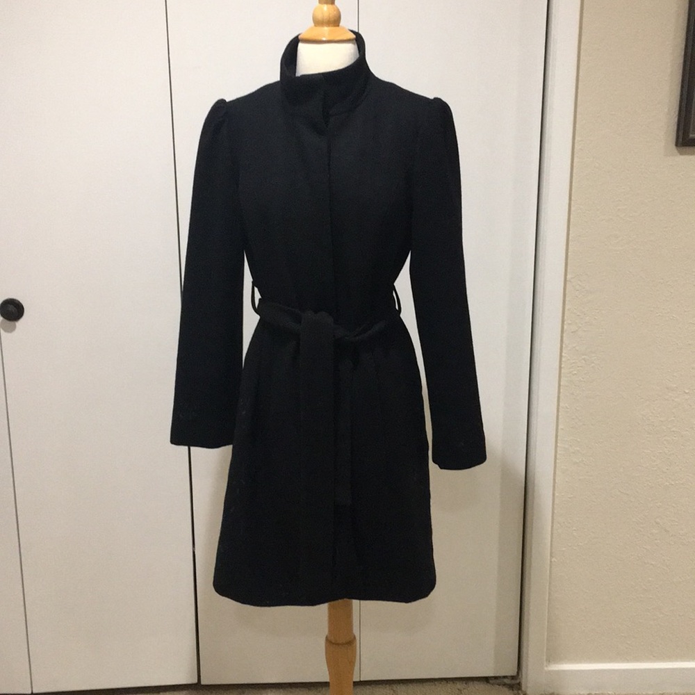 Adorable black wool lined coat